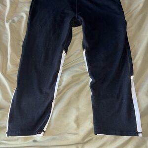 Fabletics Black with White Capri